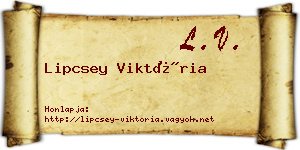 Lipcsey Viktória névjegykártya